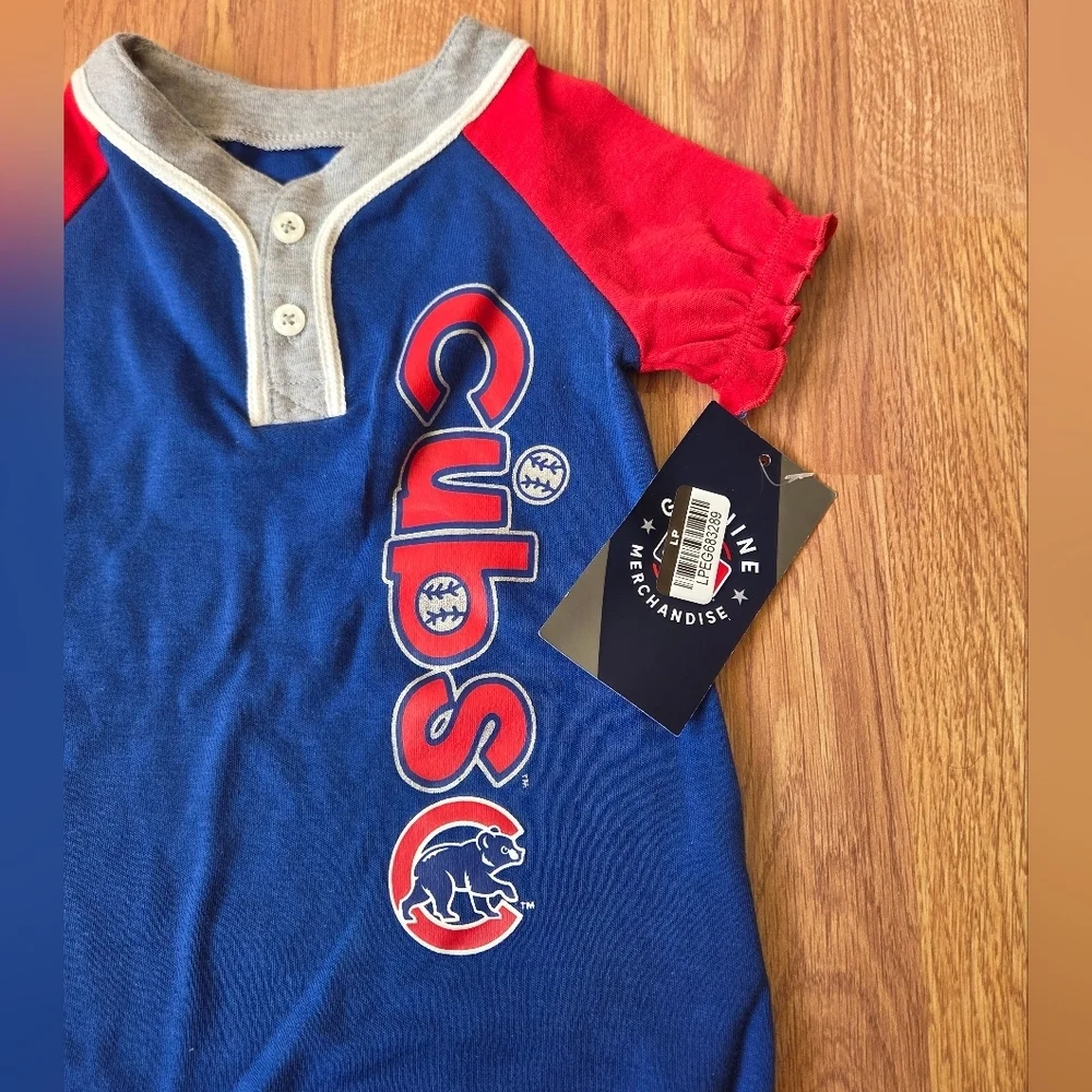 MLB Chicago Cubs Baby Romper NWT 0-3M, 3-6M, 6-9M Baseball
